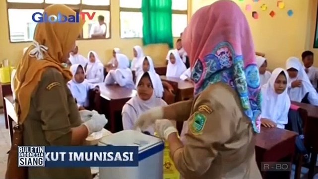 Imunisasi Rubella, Sejumlah Siswa Mendadak Pingsan karena Takut Disuntik