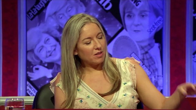 Victoria Coren claims everyone's orange on TV now if you come on in a normal colour people think you're ill (HIGNFY, BBC