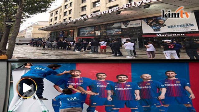 Paris beratur beli jersi Neymar, Barca turunkan iklan Neymar