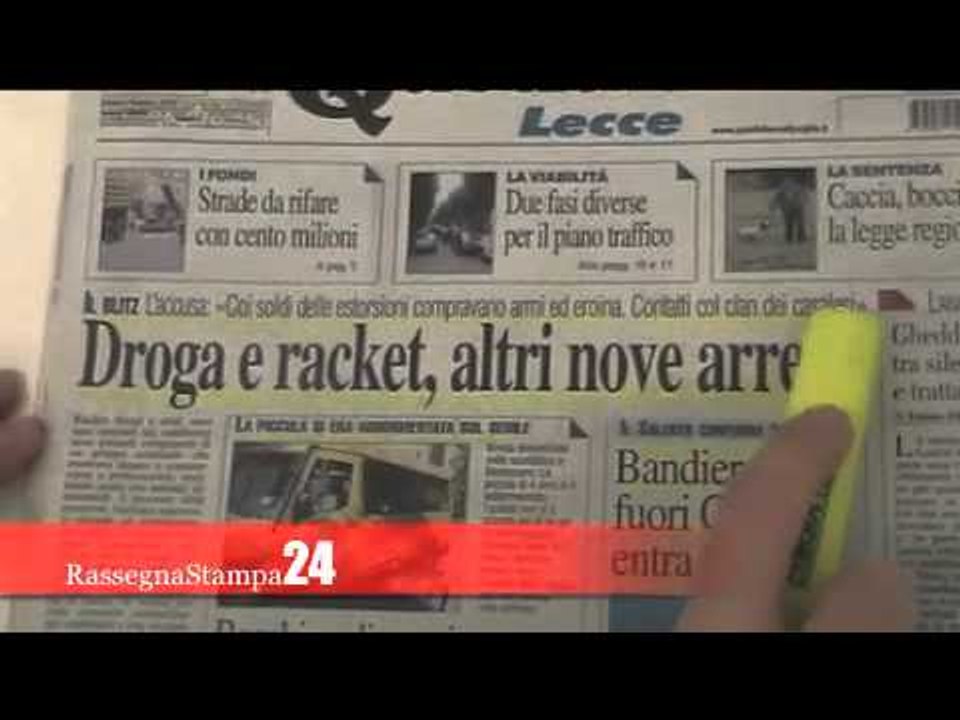 Leccenews24 Notizie dal Salento: rassegna stampa 11 Maggio