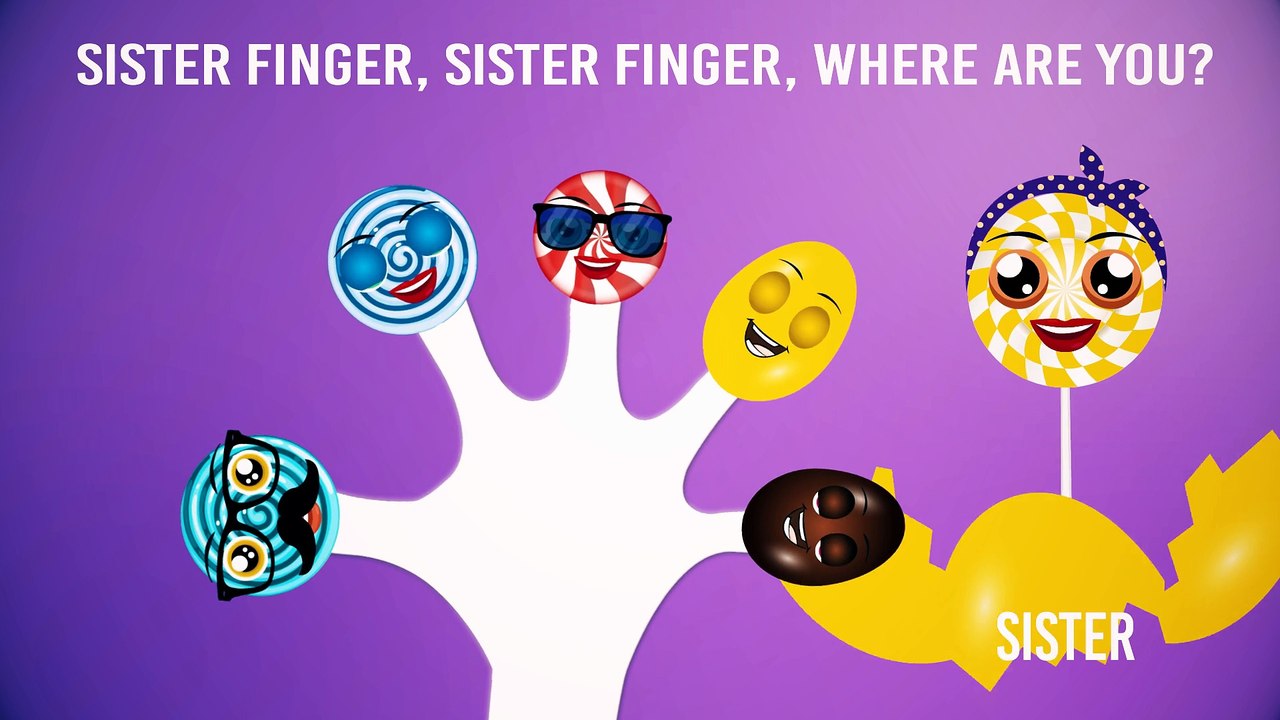 Finger Family Song | Lollipop Candy Finger Family Nursery Rhymes And Rhymes For Kids