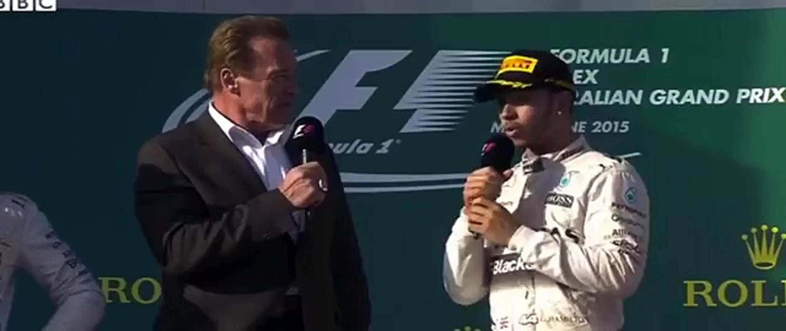 lewis hamilton arnold schwarzenegger