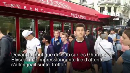 PSG: l'impressionnante file d'attente pour le maillot de Neymar