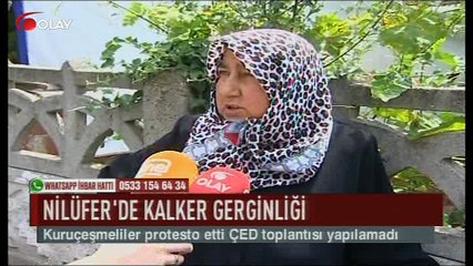 Nilüfer'de kalker gerginliği (Haber 03 08 2017)