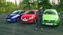 Review Car Ford Fiesta Vs Volkswagen Polo Vs Vauxhall Corsa 16 Review Head2head Video Dailymotion