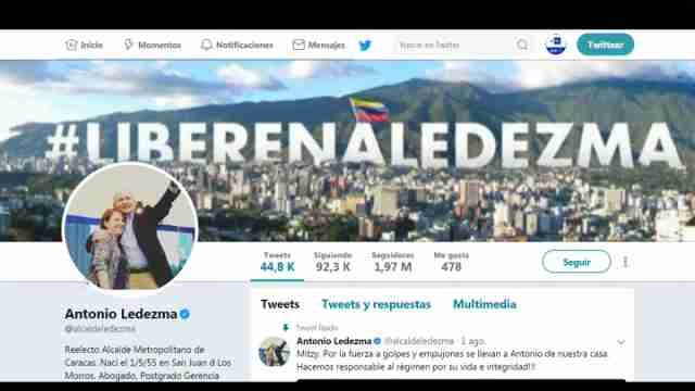 Opositor Ledezma sale de prisión y regresa al arresto domiciliario en Caracas