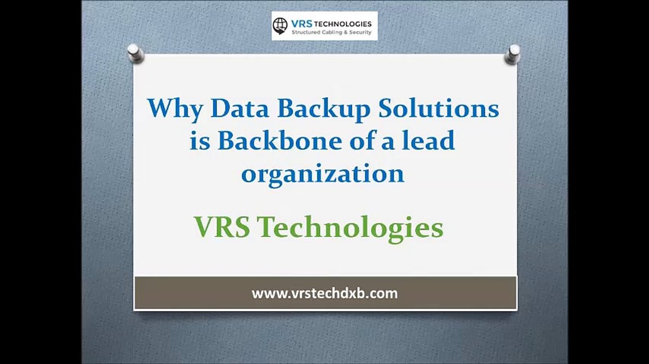 Why Data Backup Solutions is Backbone of a lead organization
