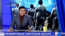 Penertiban Trotoar Ricuh, Pedagang Melawan