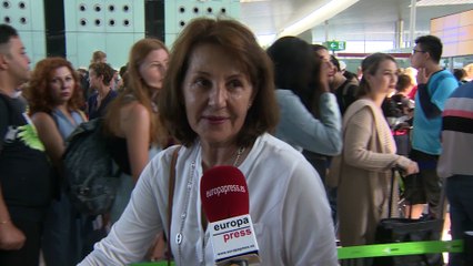 Continúan las colas en el aeropuerto de El Prat