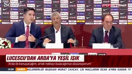 Lucescu'nun basın toplantısında gergin anlar!