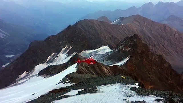 Crash d'un hélicoptère pendant une opération de sauvetage (Grossglockner)