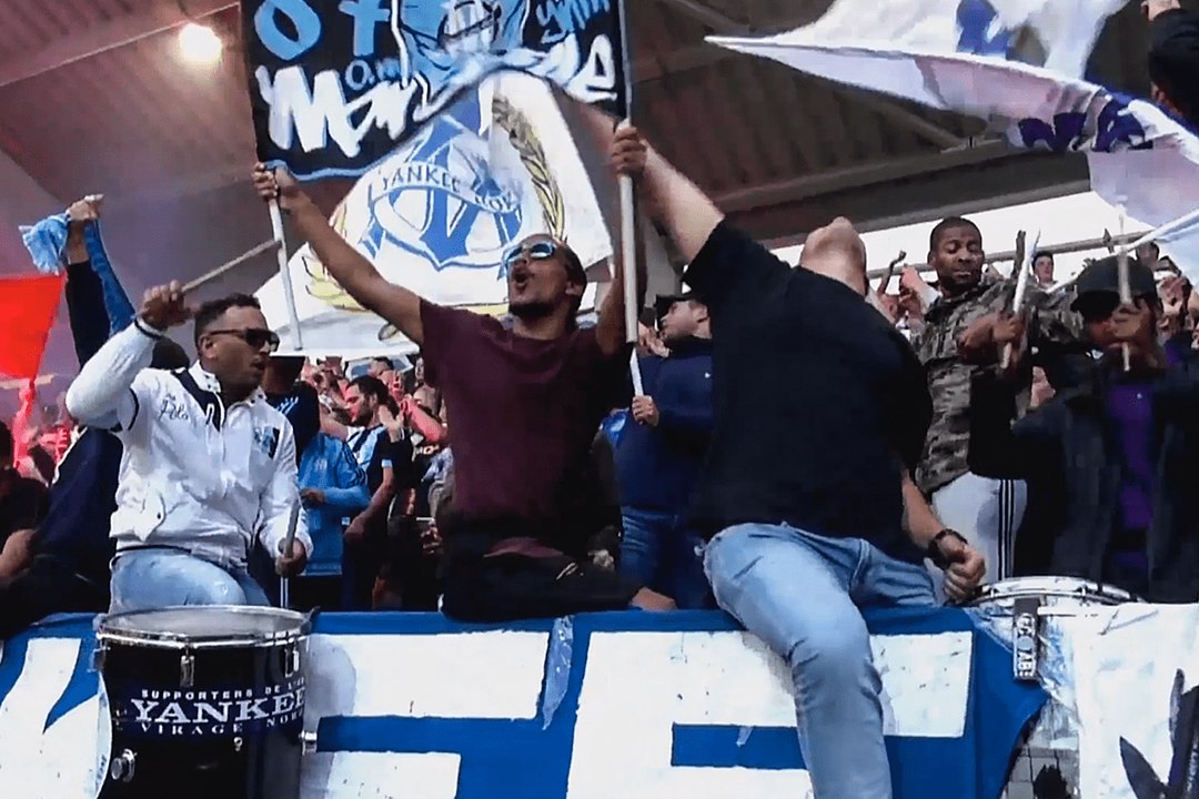 KV Ostende - OM vu des tribunes