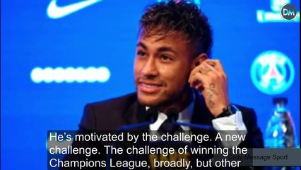 Neymar first conference as PSG player