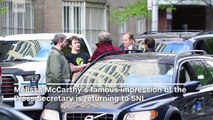 Watch Melissa McCarthy film her latest Sean Spicer impression