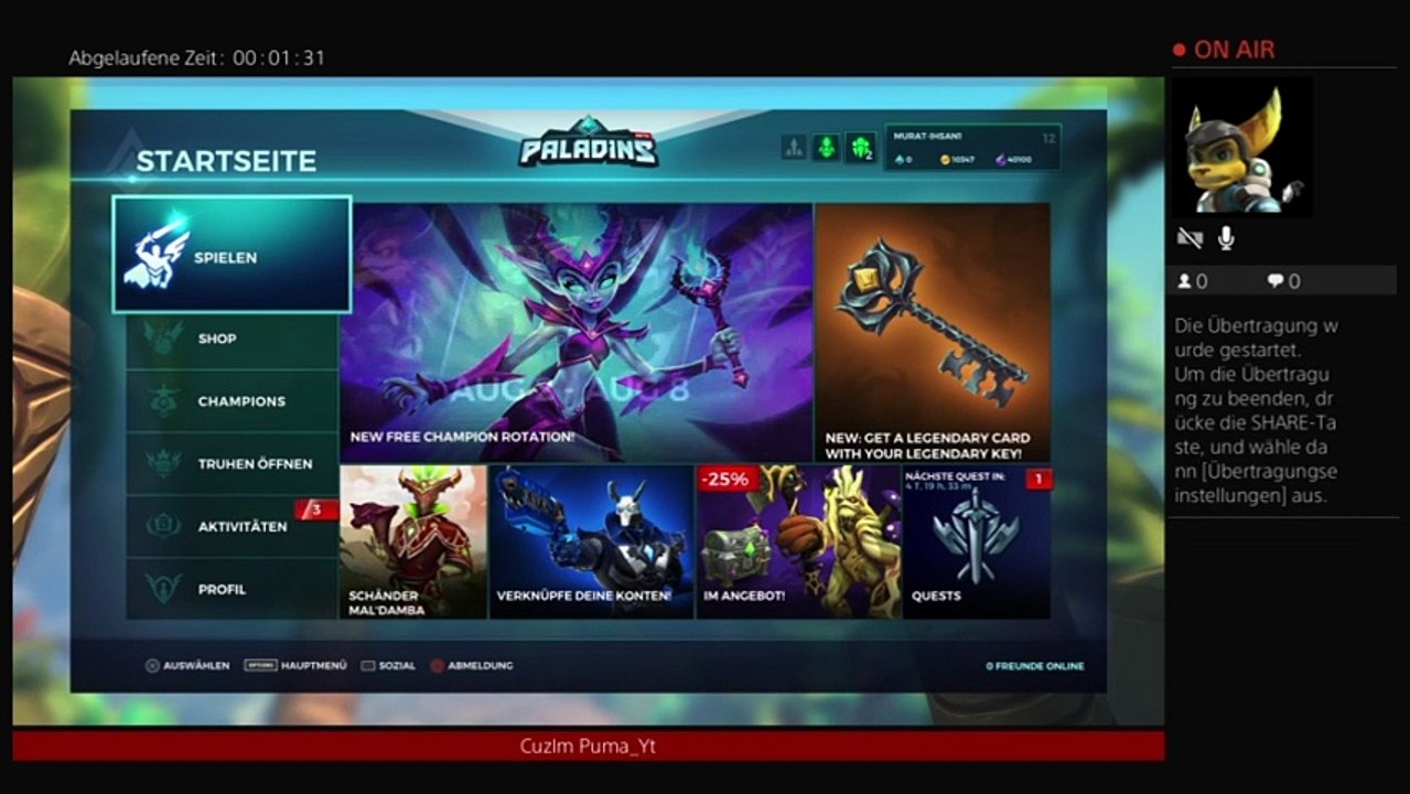 Paladins mit beytu
