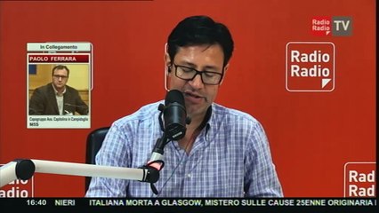 Download Video: Radio Radio Lo Sport - On. Paolo Ferrara (Capogruppo M5S Assemblea Capitolina) - 04 agosto 2017