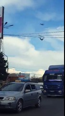 Guy Flies Around The City Using His Hammock And A Drone!