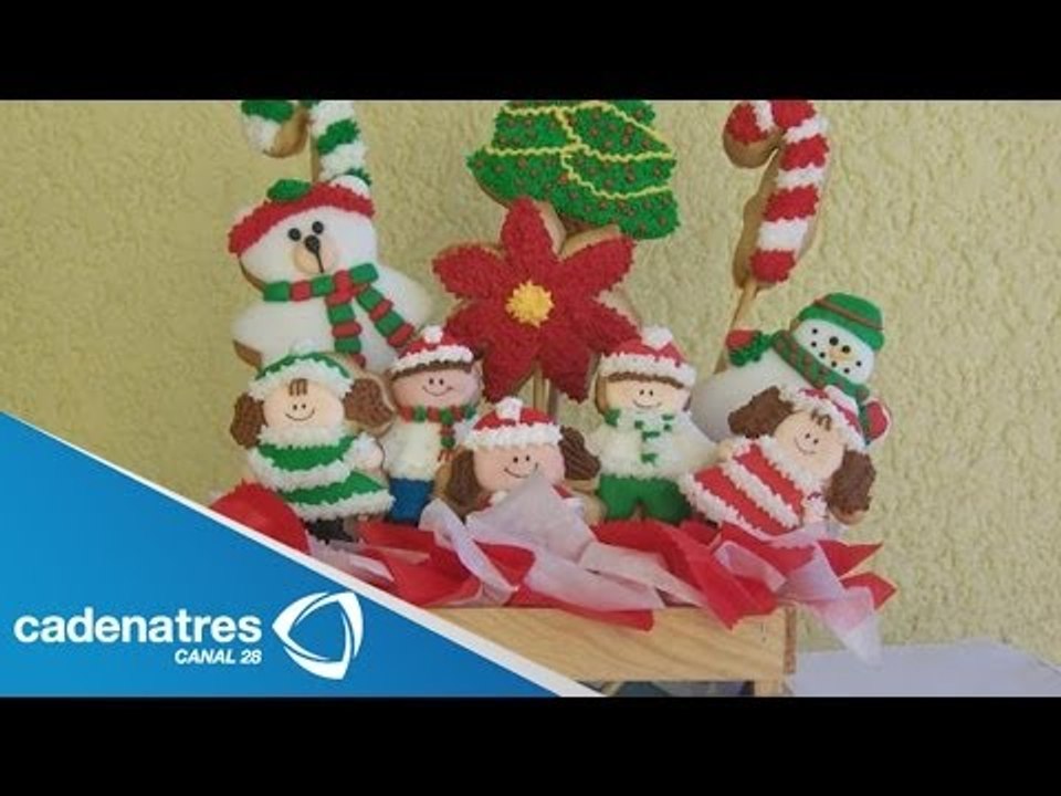 Receta de paletas de bombón navideñas. Paletas navideñas / Paletas navideñas de bombón