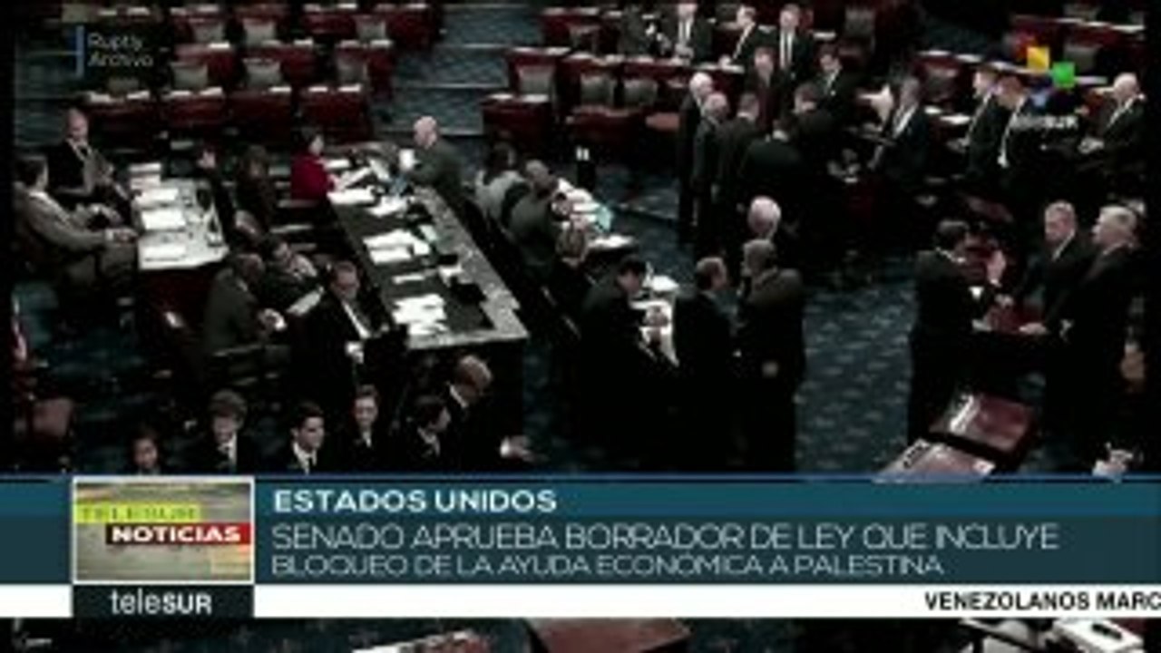 EE.UU. busca bloquear la ayuda económica para Palestina