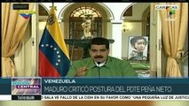 Maduro critica postura del presidente mexicano ante amenazas de Trump