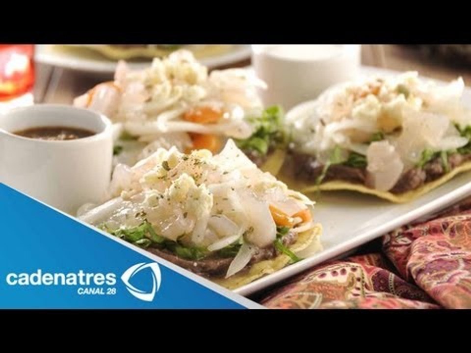 Receta para preparar tostadas de pata. Receta de tostadas / Antojitos mexicanos