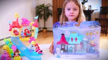 Gelé petit sirène récréation Princesse reine jouet déballage Disney anna elsa ariel k