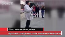 Öğretmenden ilginç deney!