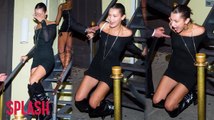 Bella Hadid Takes a Tumble Down the Stairs