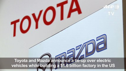 Toyota, Mazda announce tie-up over electric vehicles, US factory