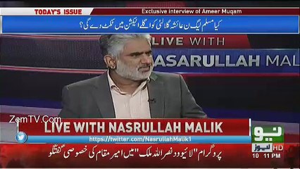 I Will Send A Legal Notice To Imran Khan -Amir Muqam