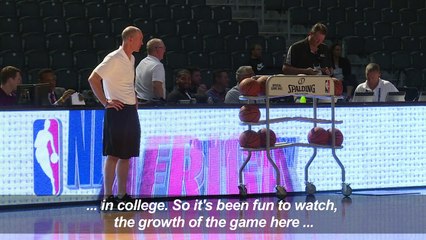 NBA stars train in Johannesburg ahead of charity game