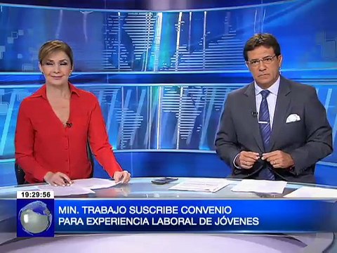 Ministerio de Trabajo suscribe convenio para experiencia laboral de jóvenes