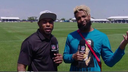 What does Odell Beckham put in his hair?