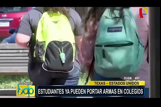 Estados Unidos: entró en vigor ley que permite llevar armas a estudiantes