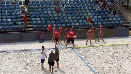 Greece vs Russia - Beach Handball EUROS _ Final Day _ Zagreb, Croatia