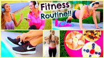 Fitness Routine 2015 ♡ Essentials, DIY Healthy Snacks, Workouts   More! By Alisha Marie