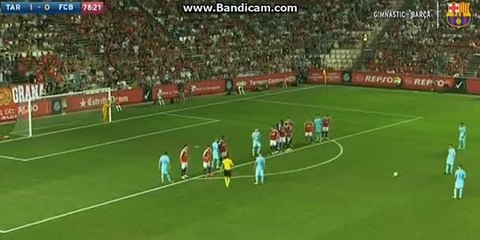 Paco Alcacer Stunning Free Kick Goal vs Gimnastic (1-1)