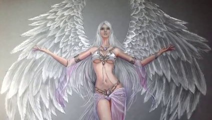 How to draw a female Fantastic Angel - League of Angel 2