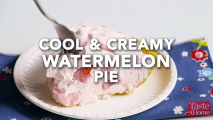 Pretty 'n' Pink Watermelon Pie