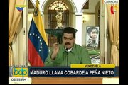 Nicolás Maduro llama cobarde a Enrique Peña Nieto