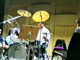 Tony Williams warmíng up at a drumworkshop 1987 (previously unseen)
