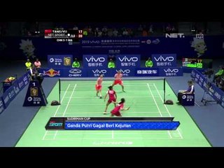 NET Sport - Kandas dari China, Indonesia Gagal Melaju ke Final Sudirman Cup 2015