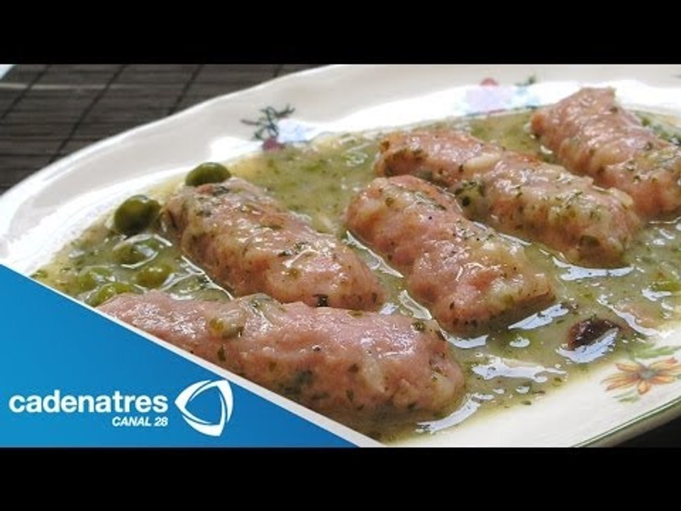 Receta para preparar longaniza en salsa verde con nopales. Recetas fáciles y rápidas