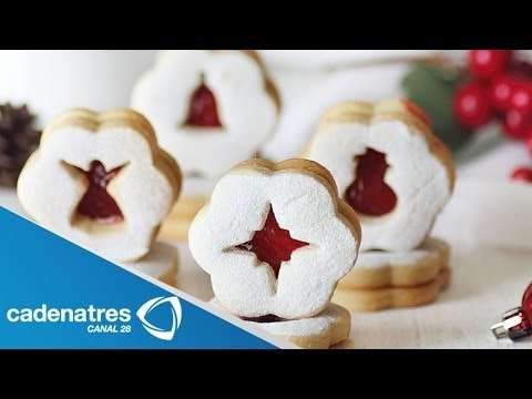 Receta para preparar galletas linzer. Receta de galletas / Postres fáciles y rápido