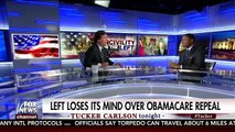 What the HELL is THAT! Tucker Slams Liberal for Playing Race Card on Obamacare