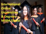 (MIBM GLOBAL) International Online Universities & Degrees