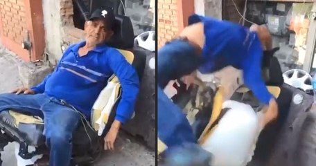 Douchebags Almost Kill Grandpa With A Savage Airbag Prank