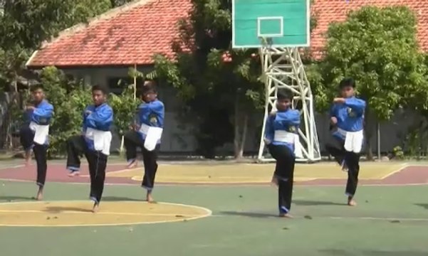 Peserta Asian Youth Day Belajar Pencak Silat