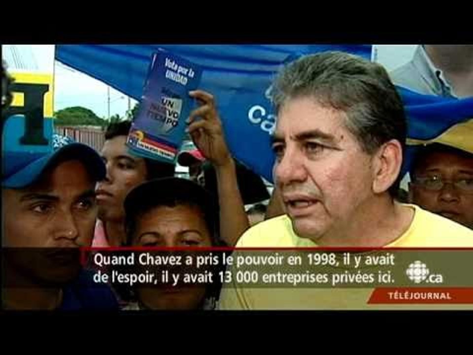 Téléjournal - Une opposition pour Chavez
