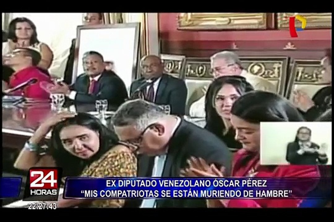 Ex diputado venezolano Óscar Pérez: "Mis compatriotas se están muriendo de hambre"